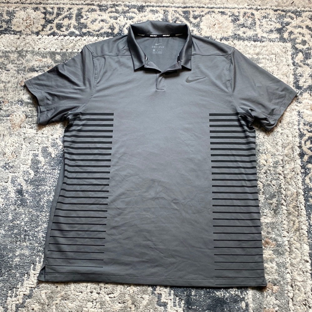 Nike Golf Dri-Fit Dark Grey Polo L